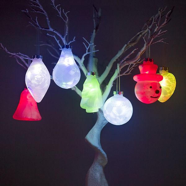 

красочные led light up christmas подвеска подарков rave партии подарков свадебные украшения glow партия рождественской елки орнамент падения