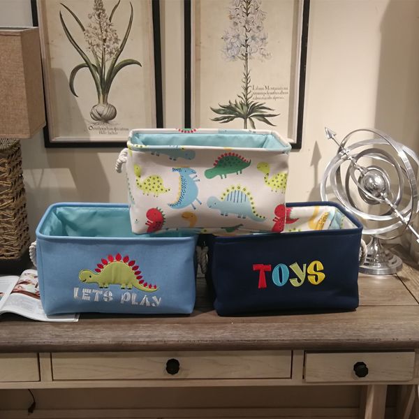 2019 Collapsible Large Cube Fabric Linen Canvas Storage Bins Baskets For Shelves Cubby Laundry Playroom Closet Clothes Shoe Baby Toy With Handles From