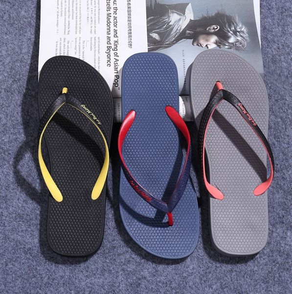 

2019 beach flip flop men 039 ummer fa hion black flip flop