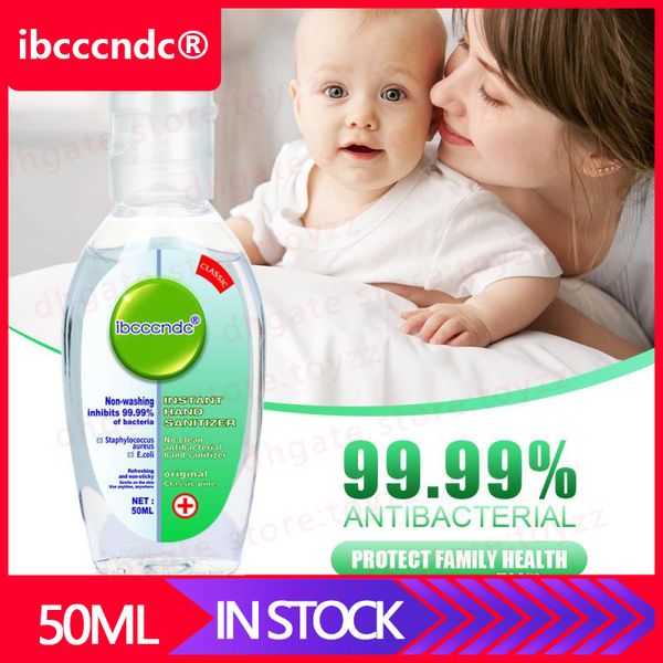 

50ml hand sanitizer gel travel portable amino acid effective disinfection hand cleaner disposable rinse gel