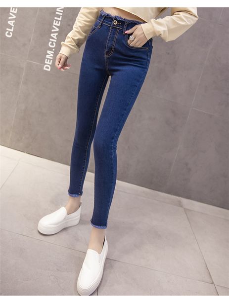 

blueberry women's tailored waist and hip princess jeans bk3213, Blue