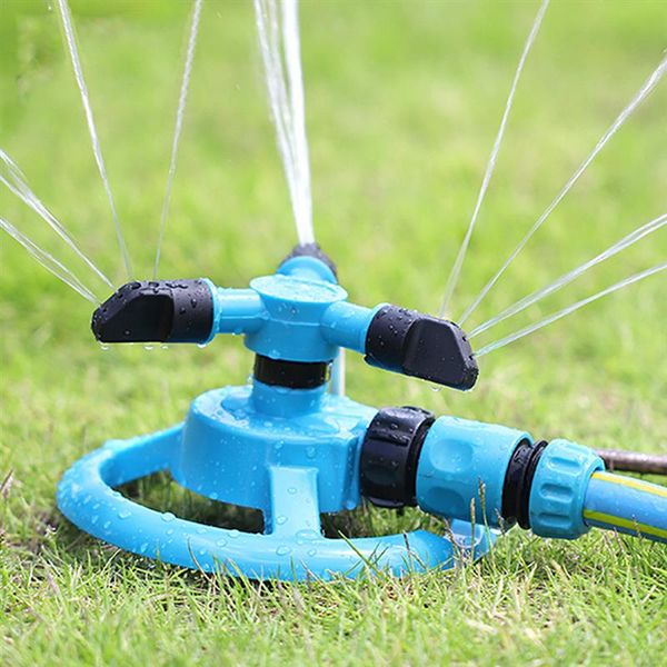

1pc round garden sprinkler automatic water sprinklers 360Â° rotating lawn sprinkler for lawns irrigation gardening supplies