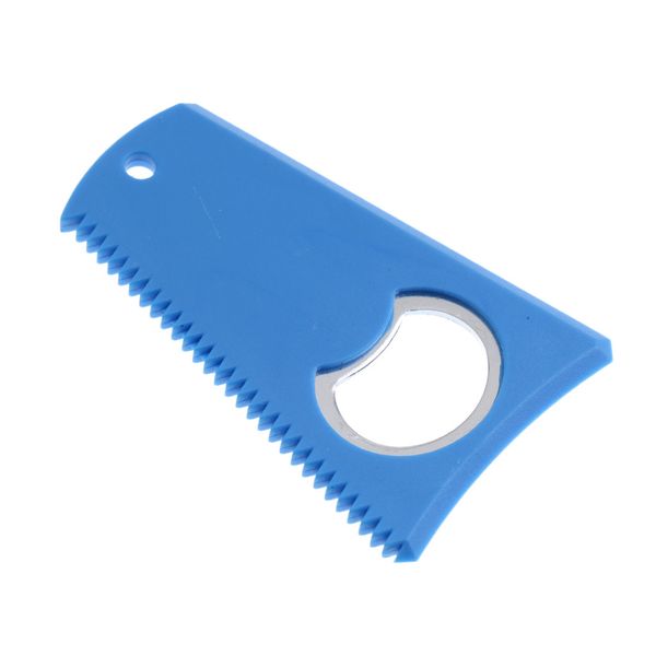 

8cm x 5.2cm durable surf surfboard wax comb wax scraper remover with bottle open hole - 3 sided versatility