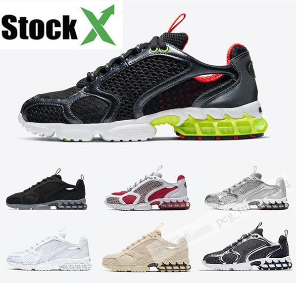 

new stussy spiridon caged fossil pure platinum 2020 running shoes for men women sneakers sport hococal trainers 36-45