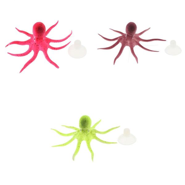 

3 pcs lifelike artificial ocs glowing aquarium decoration ornament