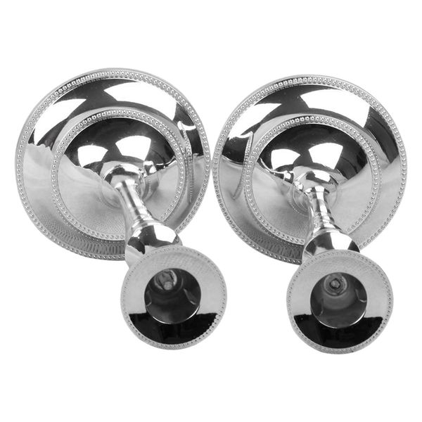 

beau-taper candle holder,metal holder,gold candlestick holder wedding event candelabra stand,set of 2,silve candle holders