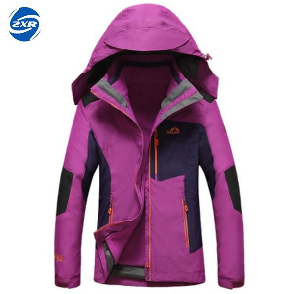 

women winter fleece jacket outdoor sport mountainskin waterproof coats hiking skiing camping female jackets, Blue;black
