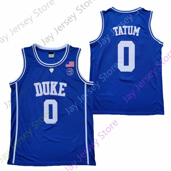 

2020 ncaa duke blue devils колледж баскетбол джерси ncaa 0 татум синий все прошитой и вышивки мужчины молодежи размер, Black;red