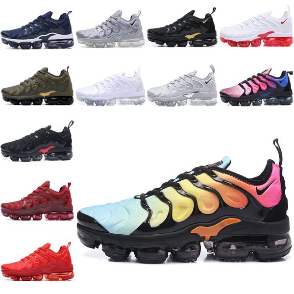 

nike air tn plus новое прибытие тн плюс игра королевский оранжевый мандарин мята виноград вольта гипер фиолетовый тренеры спортивные кроссов, Black