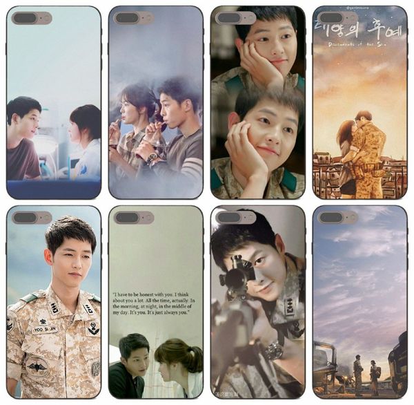 

tongtrade] painted korean drama the descendants of the sun case for iphone 11 pro max x xs 6s 5s 5c 5 plus huawei p20 p9 case