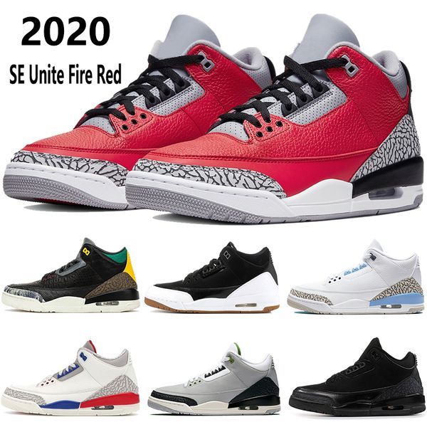 

2020 jumpman se unite fire red men basketball shoes unc og mocha tinker black white infrared 23 mens silver sneakers boots, White;red