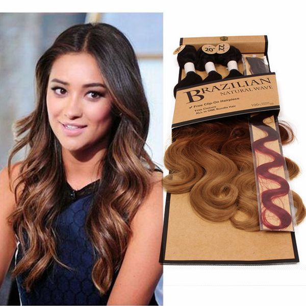Ombre Hair Extensions 1820 22inch Long Body Wave Hairstyle With