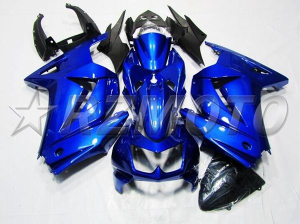 

4 gifts injection mold new abs motorcycle full fairings set fit for kawasaki ninja250r ex250 zx250r 250 2008 - 2014 set dark blue