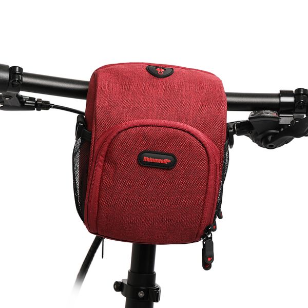 

new bicycle bags bike cycling outdoor waterproof polyeste front basket pannier frame tube handlebar bag black include strap