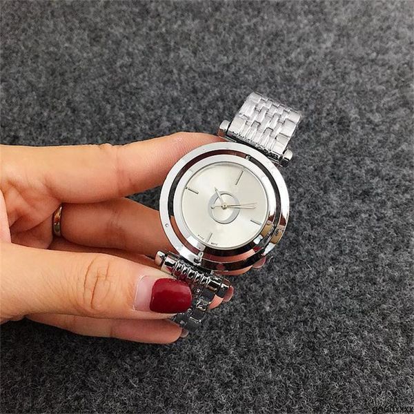 

goodxxxx dial circle whirl clock dial,casual stainless quartz watches wholesale ultra thin ladies simple design quartz female wrist watch, Slivery;brown