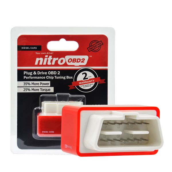 

2018 new arrival nitroobd2 chip tuning box nitro obd2 performance plug and drive obd2 chip tuning works for diesel retail box