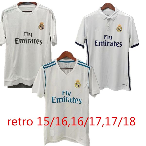 

2015/16 2017 2018 ретро реал футбол трикотажные изделия 10 # модрич # 9 бензема bale дома белые рубашки футбол ретро футбольная форма заказн, Black;yellow
