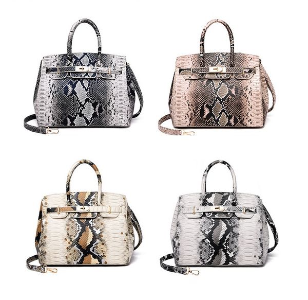 

fashion lady shoulder bag european and american style design snake pattern handbag wild fashion casual shoulder diagonal package wholesale