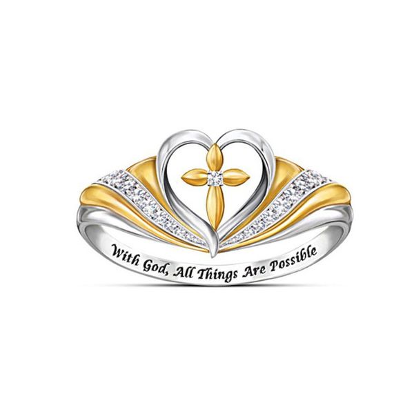 

2019 exquisite shiny zircon engraved engagement ring white gold filled jewelry promise cz stone wedding rings for women, Golden;silver