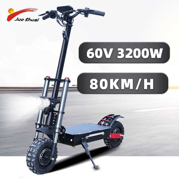 

60v 2600w 3200w electric scooter strong lithium battery 11 inch with seat folding electric scooter bicycle ebike
