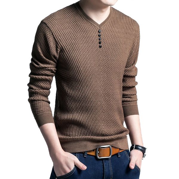 

sfit 2019 sweater men casual v-neck pullover men autumn slim fit long sleeve shirt mens sweater knitted cashmere wool pull homme, White;black