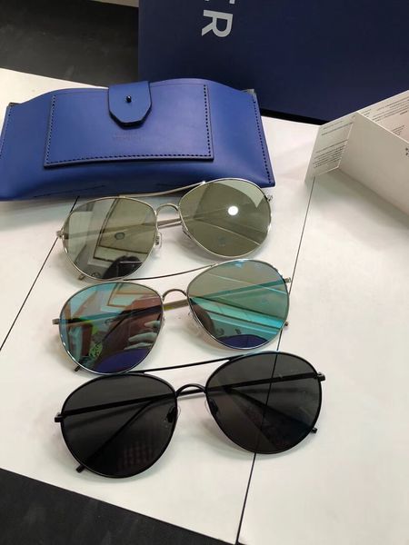 

luxury-ranny ring men women sunglasses oval sunglasses uv protection lens coating mirror lens frameless color plated frame come with box, White;black