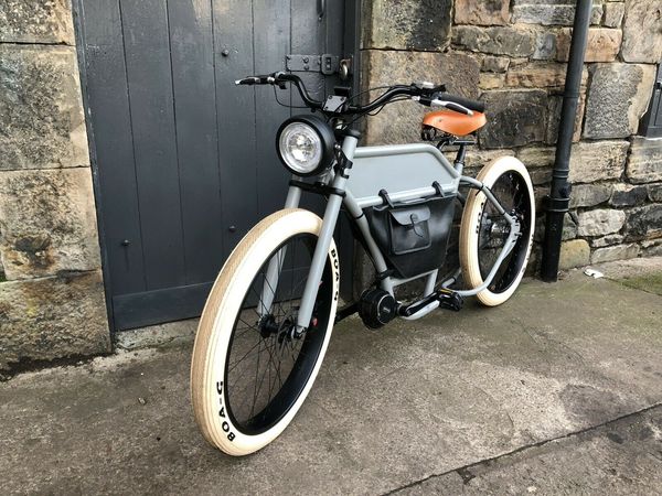 

ruff cycle porucho criuser chopper fat bicycle grey - electric