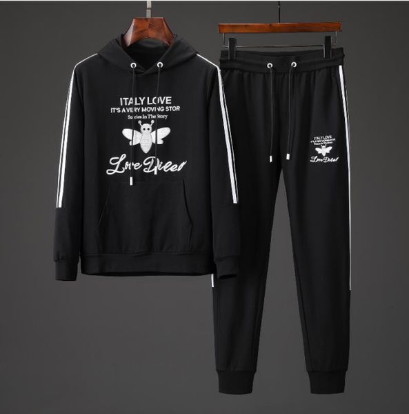 

men suit brand hoodies mens pant tracksuit two pcs suit tracksuits sweather spring autumn casual brand sportswear mens tracksuit 04, Gray