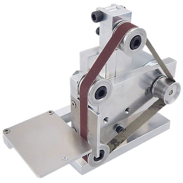 

eu plug small belt machine diy polishing machine grinding fixed angle grinding table