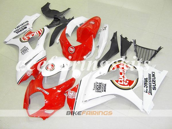 

4 gifts new abs motorcycle full fairings set fit for suzuki gsx-r1000 k7 2007 2008 07 08 bodywork set white red