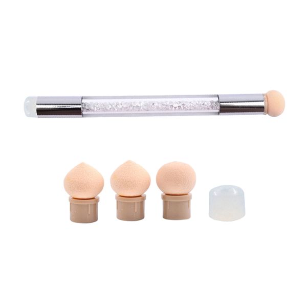 

dual ends nail art gradient ombre brush polish shading blooming stamper pen