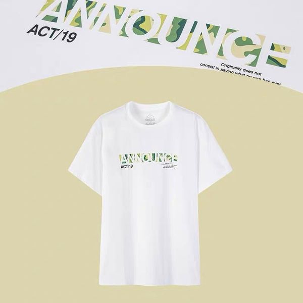

2020 new men's designer t-shirt, european and american fashion anounce printed t-shirt, men's and women's couple luxury t-shirt