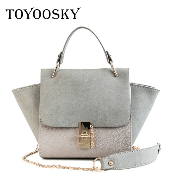 

toyoosky новая мода женщины crossbody сумка женский нубук кожа вскользь мешок плеча конструктора тавра сумки дамы трапеция сумка