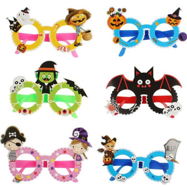 

halloween funny glasses 3d monster printed creative personality funny glasses baby toy halloween party decorations gift wy503q-1, White;black