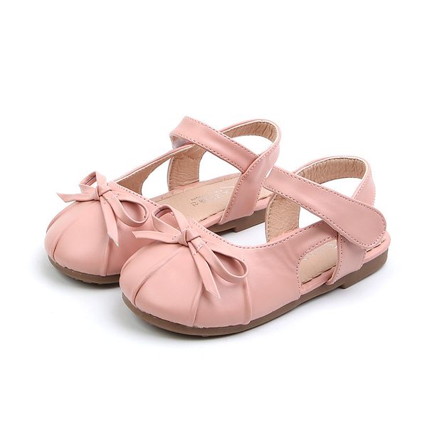 

leather girls shoes for summer pink kids shoes for girl sandals black beach sandals girls white princess dress up, Black;red