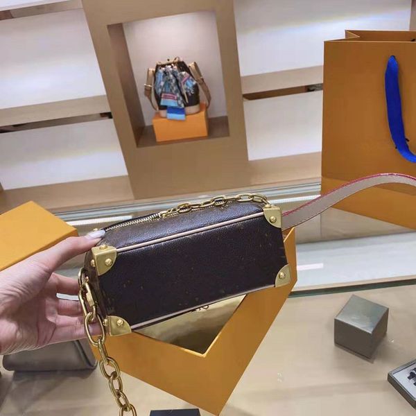 

2020 ms printing small box shoulder bucket bags woman inclined genuine leather handbag restoring ancient ways purses the designer handbags