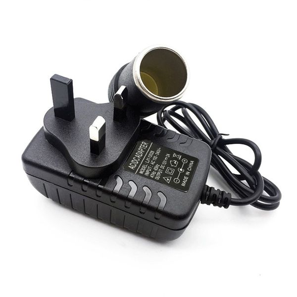 

car cigarette lighter adapter 240v to 12v 2a power adapter converter inverter dc eu/us/uk plug transformer lighter