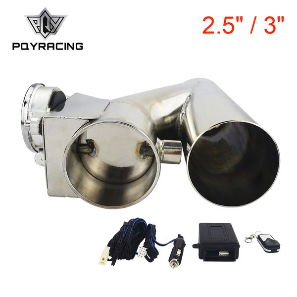 

pqy - jdm 2.5"/3" electric exhaust dump cutout e-cut out bypass/switch single-valve system with wireless remote pqy- ct93