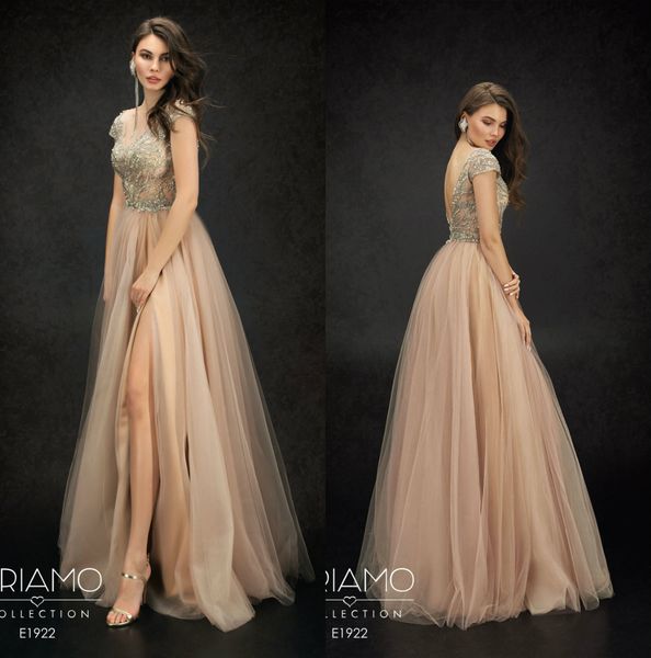 

2019 beads berta evening dresses v neck lace bodice floor length backless prom dress side split custom made a line robes de soirÃ©e, Black;red