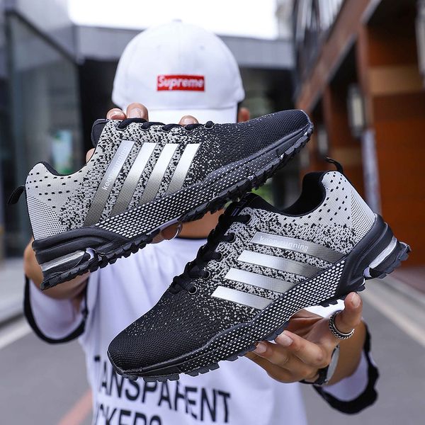 

2020 spring fashion men sneaker shoes women mesh breathable lightweight wearable casual men shoes zapatos hombre, Black