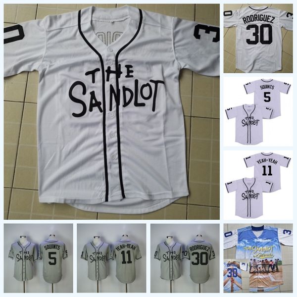

The Sandlot Benny 'The Jet' Rodriguez 30 Movie Baseball Jersey 5 Michael 'Squints' Palledorous 11 Alan Yeah-Yeah McClennan IN STOCK