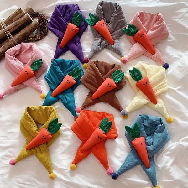 

дверь в новый стук милый красный морковный крест шарф осень и зима мягкий теплый детский шарф, Blue;gray