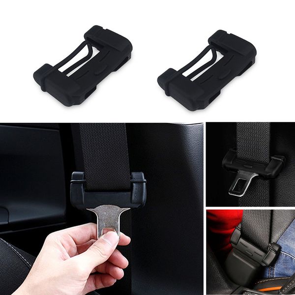 

2x car silicon seat belt buckle cover accessories for dacia duster logan sandero stepway lodgy mcv 2 car-styling