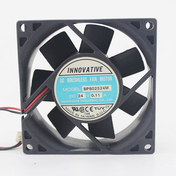 Orijinal YENİLİKÇİ BP802524M 8 CM 8025 80mm 8 cm invertör endüstriyel kılıf soğutma fanı 24 V 0.11A 2 Satırları