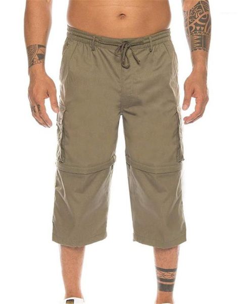 

designer short pants summer cargo pants loose multi pocket knee length shorts men mens 2020 luxury, Black