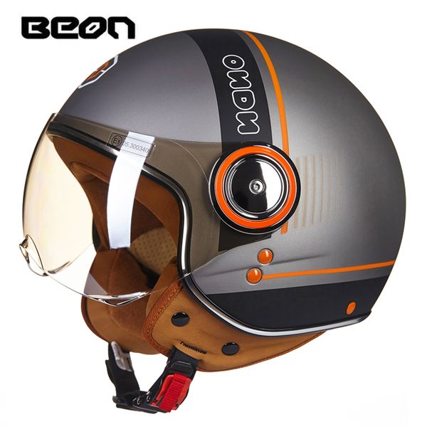 

motorcycle helmet for scooter fashion half face moto helmet biker capacete motocross motorbike riding moto with anti-fog visor