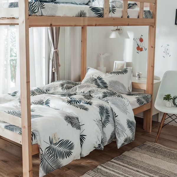 

100% pure cotton bedding sets breathable 4pcs bedding sets duvet cover bed sheet bedclothes for 120cm 150cm sizes