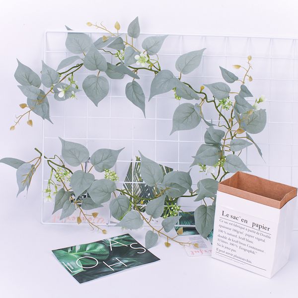 

1.8m artificial leaf vine plant leaf green plant pgraphy venue home wall mount decor artificial garland eucalyptus leaves