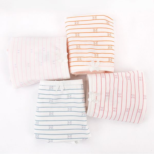 

big children's underwear cotton striped simple student briefs girls 12-13-15 years old comfortable breathable underwear, Camo