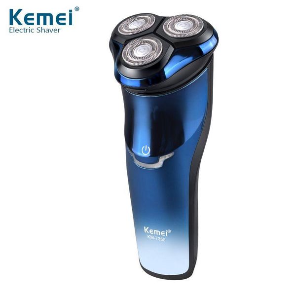 

горячая продажа km-7350 электробритва водонепроницаемых мужчины борода бритва умный оптовой двухстороннего плавающий бритвенный
